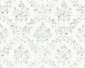 A.S. Création | Vliesová tapeta na stenu Metallic Silk 30662-1 | 0,53 x 10,05 m | biela, strieborná
