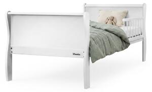 Detská drevená posteľ so zábranou Noble Toddler Bed 70x140 - biela
