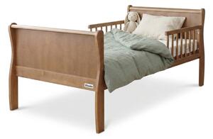 Detská drevená posteľ so zábranou Noble Toddler Bed 70x140 - orech