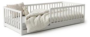 Detská drevená montessori posteľ Monty Bed 80x160 - biela