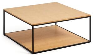 Konferenčný stolík s doskou v dubovom dekore 80x80 cm Yona - Kave Home