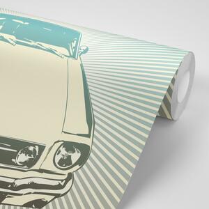 Samolepiaca tapeta pop art auto