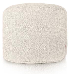 Taburetka Cilindro Ecru bouclé