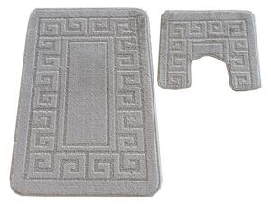 Sada kúpeľňových koberčekov Montana Ethnic Sand Grey