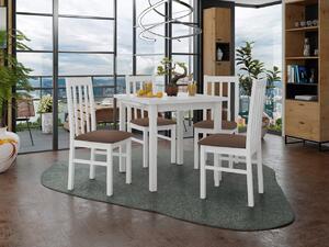 Rozkladací stôl so 4 stoličkami AL14, Morenie: Orech - L, Poťahové látky: Zetta 297 Mirjan24 5903211268830