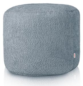 Taburetka Cilindro modrá bouclé