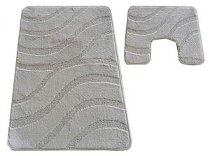 Sada kúpeľňových koberčekov Montana Symphony Sand Grey