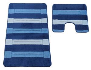 Sada kúpeľňových koberčekov Montana Said XL Dark Blue