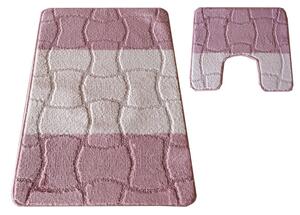 Sada kúpeľňových koberčekov Montana Sariyer XL Dusty Rose
