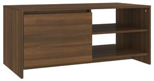 Konferenčný stolík hnedý dub 102x50x45 cm spracované drevo