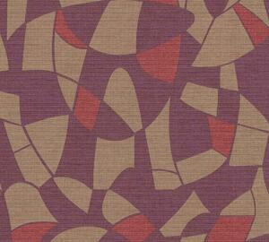 A.S. Création | Vliesová tapeta na stenu Antigua 39093-1 | 0,53 x 10,05 m | červená, fialová, béžová, vínová