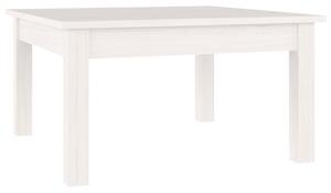 Konferenčný stolík biely 55x55x30 cm borovicový masív