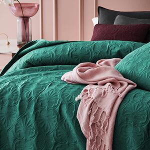 Dekorstudio Elegantný prehoz na posteľ LEILA v tmavozelenej farbe Rozmer prehozu (šírka x dĺžka): 170x210cm