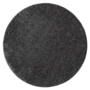 Kúpeľňový koberček SYNERGY glamour / lurex, sivý kruh