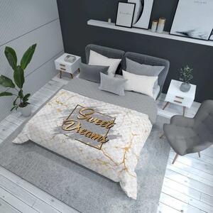 DETEXPOL Prehoz na posteľ Sweet Dreams mramor white Polyester, 170/210 cm