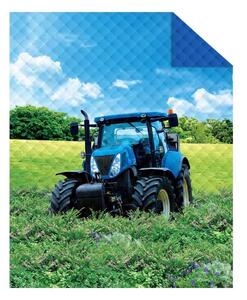 DETEXPOL Prehoz na posteľ Traktor blue Polyester, 170/210 cm