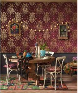 A.S. Création | Vliesová tapeta na stenu Boho Love 36456-4 | 0,53 x 10,05 m | červená, zlatá