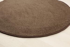 Vopi koberce Kusový koberec Eton hnedý 97 kruh - 300x300 (priemer) kruh cm
