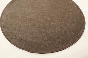 Vopi koberce Kusový koberec Eton hnedý 97 kruh - 100x100 (priemer) kruh cm