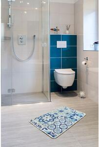 Modrá kúpeľňová predložka 60x40 cm Seramik - Foutastic