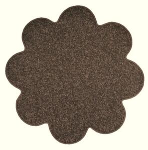 Vopi koberce Kusový koberec Eton hnedý kvetina - 160x160 kvietok cm
