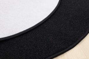 Vopi koberce Kusový koberec Eton čierny ovál - 140x200 cm