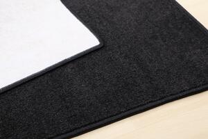 Vopi koberce Kusový koberec Eton čierny 78 - 140x200 cm