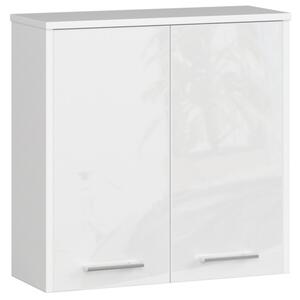 Kúpeľňová skrinka FIN W 60 cm 2D biela, lesk