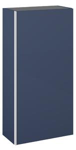 Elita Look, závesná bočná skrinka 40x21,6x80 cm 1D, modrá matná, ELT-168584