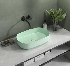 Isvea, INFINITY WC sedátko SLIM, Easy Take, Soft Close, zelená matná, 40KF0545I-S