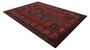 Vlnený koberec OMEGA HARI Orientálny vzor, rubínovo - červený
