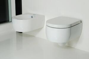 Kerasan, FLO závesná WC misa, Rimless, 37x54 cm, biela, 311101
