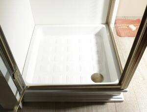 Kerasan, RETRO keramická sprchová vanička, štvorec 90x90x20cm, 133801