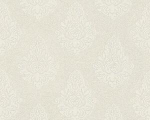 A.S. Création | Vliesová tapeta na stenu Nobile 95981-2 | 0,70 x 10,05 m | biela, metalická, krémová