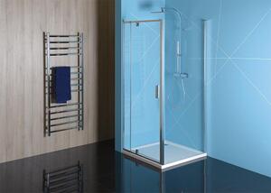 Polysan, EASY LINE otočné sprchové dvere 760-900mm, číre sklo, EL1615