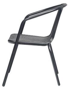 Balkónová zostava BISTRO SET čierna
