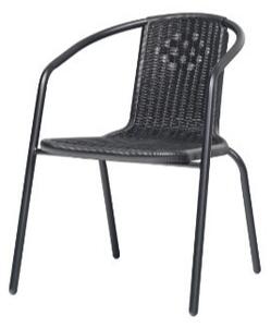 Balkónová zostava BISTRO SET čierna