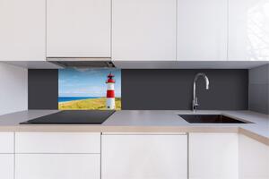 DIMEX | Dibond doska za kuchynskú linku | DBW-06040-119 Maják na pláži | 60 x 40 cm