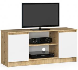 Stolík pod TV RTV 120 2D 1P dub artisan / biely