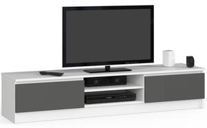 Stolík pod TV RTV K 160 CLP biely / sivý