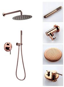 Rea Lungo - Podomietkový sprchový set, ružová-zlatá, REA-P4111