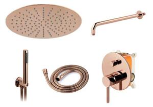 Rea Lungo - Podomietkový sprchový set, ružová-zlatá, REA-P4111