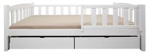 Wilsondo Detská posteľ so zábranou Oľga 2 - biela Rozmer: 180x80
