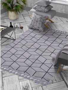 Sivý umývateľný koberec 160x100 cm - Vitaus