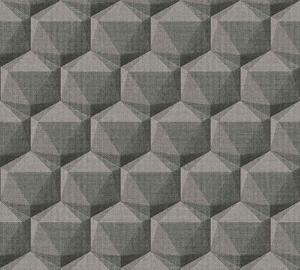 A.S. Création | Vliesová tapeta na stenu Nara 38748-2 | 0,53 x 10,05 m | hnedá, šedá