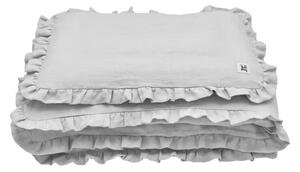 Sivé detské ľanové obliečky s výplňou BELLAMY Stone Gray, 140 × 200 cm