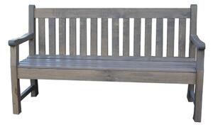 Sivá drevená záhradná lavica London - Rojaplast