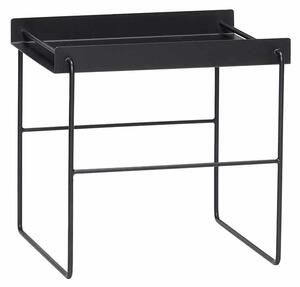 Čierny Bočný stolík Enjoy 41 × 41 × 45 cm HÜBSCH