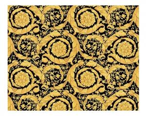 A.S. Création | Vliesová tapeta na stenu Versace 93583-4 | 0,70 x 10,05 m | zlatá, čierna