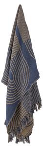 Prehoz z recyklovanej bavlny Tiffanie Blue 160 x 130 cm